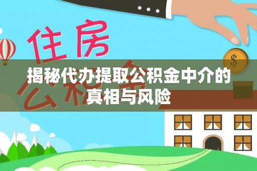 屏边揭秘代办提取公积金中介的真相与风险