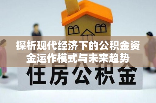屏边探析现代经济下的公积金资金运作模式与未来趋势