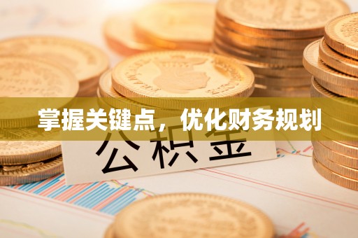 屏边掌握关键点，优化财务规划